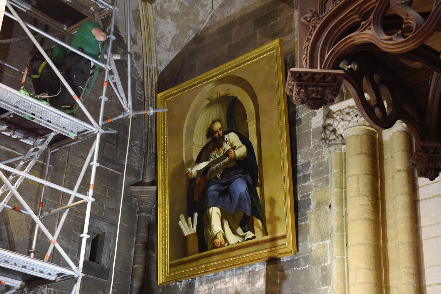 Repose du tableau L’évêque saint Irénée / Muriel Chaulet – Ville de Lyon - 14 