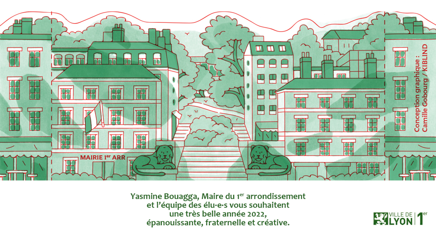 visuel web paysage vœux 2022 Mairie Lyon 1er