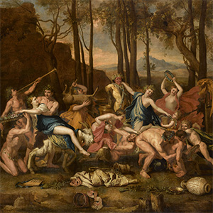 D’après Nicolas Poussin, Triomphe de Pan, 1636 Huile sur toile, 160 × 178 cm (avec cadre) Musée du Louvre. Photo © RMN-Grand Palais (musée du Louvre) / Franck Raux (détail)