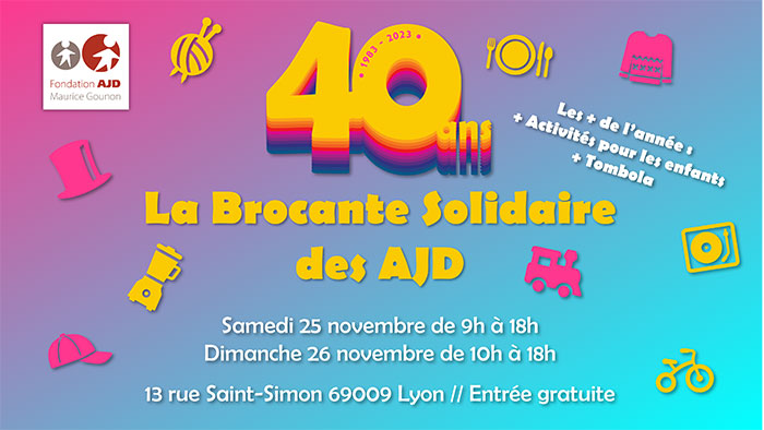 40 ans de la brocante solidaire AJD