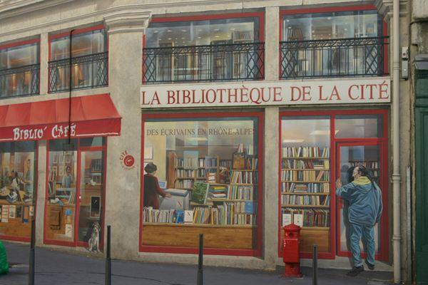 Fresque "La bibliothèque de la cité" - 3 
