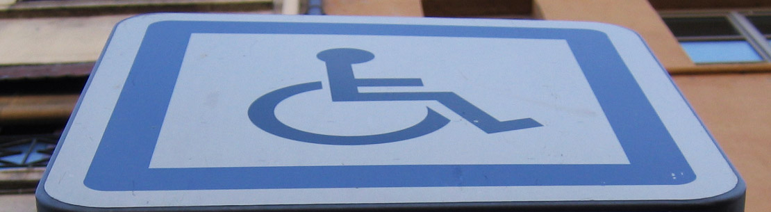 Panneau stationnement pour handicapés